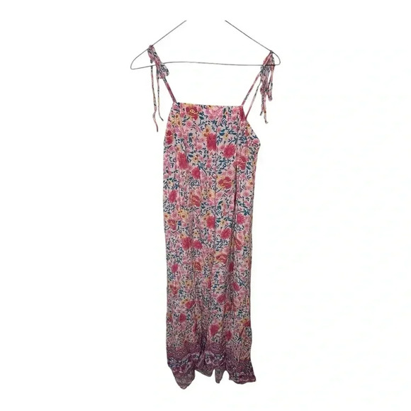 Solersun Pink Floral Adjustable Strap Maxi Dress // Size XL - Picture 1 of 5